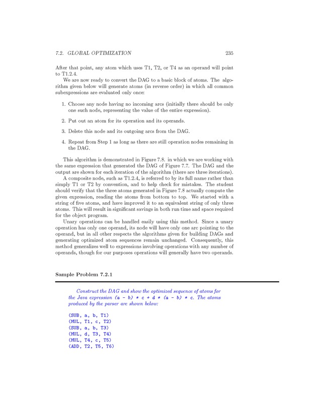Compiler Design: Theory, Tools, and Examples - Page 235